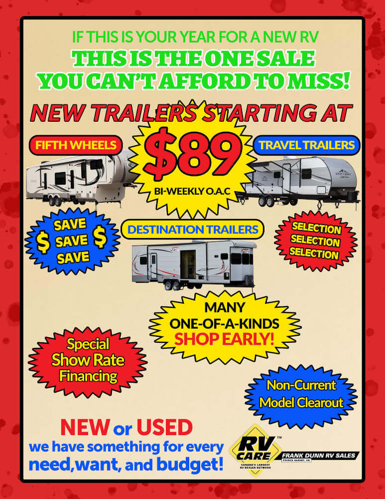 Indoorsale | Frank Dunn RV Sales | Prince Albert Saskatchewan