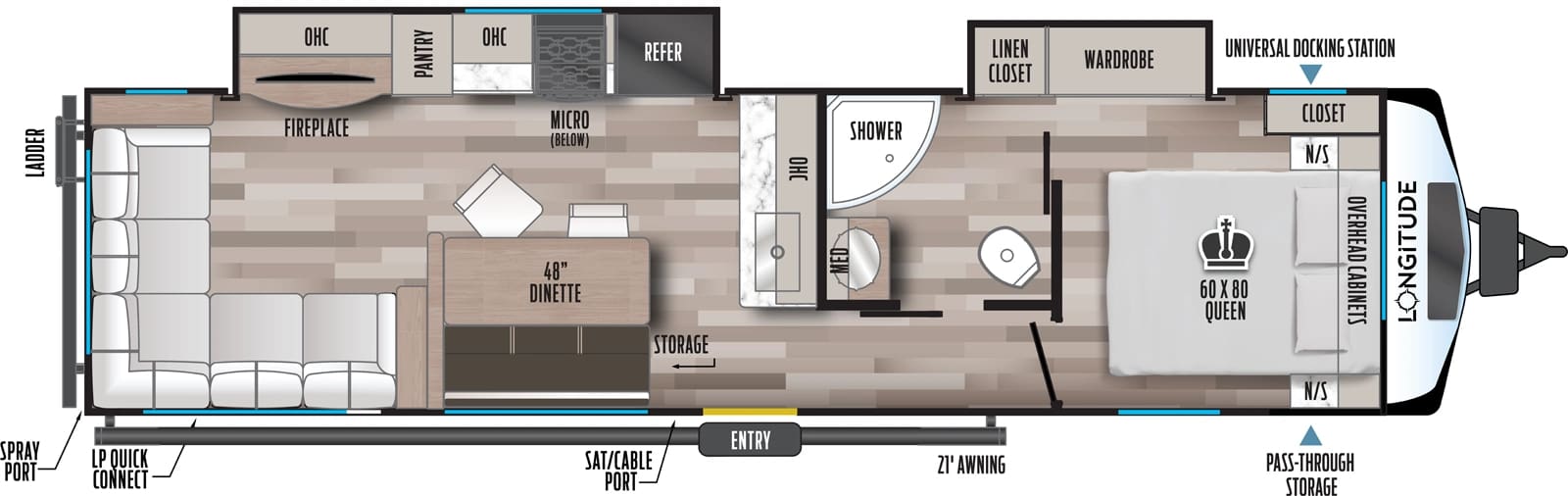 2026 Longitude 310RL floorplan