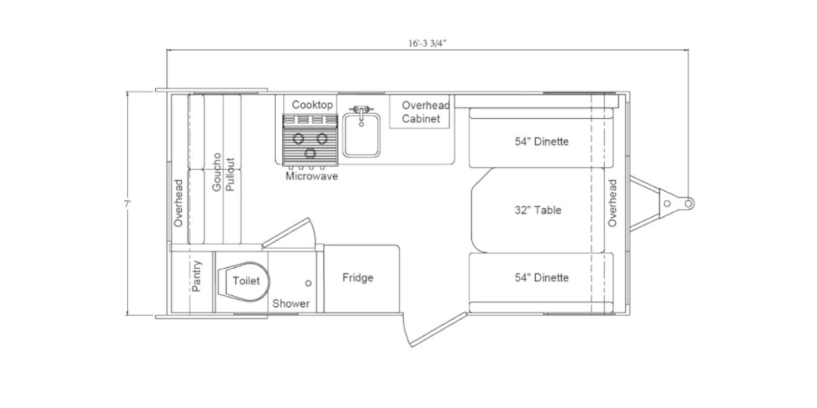 2015 Shasta Airflyte floorplan image